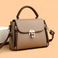 High Quality Kangaroo 2 Handbags(Cream colour)