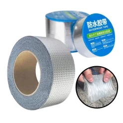 Flex Tape Waterproof Aluminum Rubber Butyl Sealing Tape,Roof Water Leakage,Pipe Leakage(6m*cm)